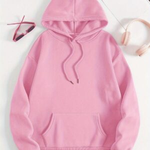 pink hoodie